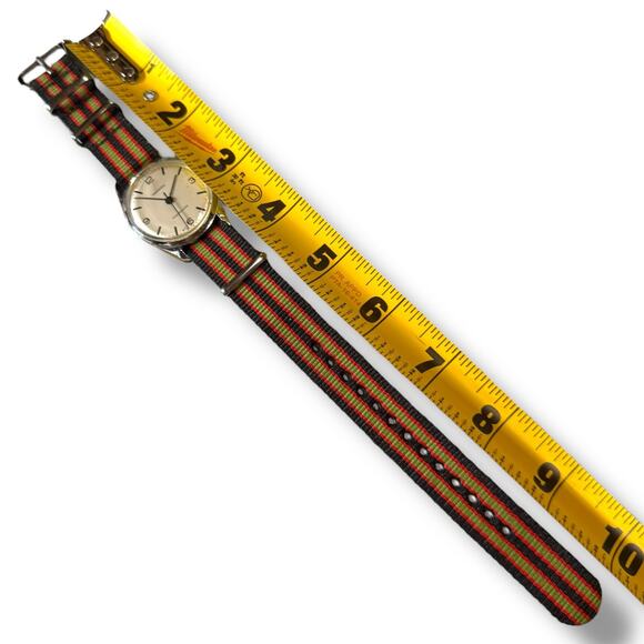 Vintage Ingersoll Watch Mens Silver Tone Manual Wind Field Watch 32mm WORKS - Picture 6 of 10